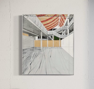 Christo -  Wrapped Floors and Covered Windows  - serielles Unikat