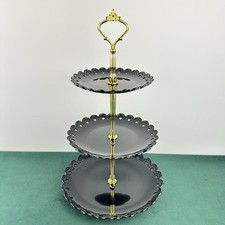 3-Tier Cupcake Stand Round Serving Display Dessert Plate Rack Wedding Party 14"