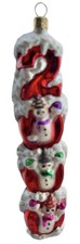 2000 Christopher Radko Millennium Magic Christmas Ornament Snowmen 7”
