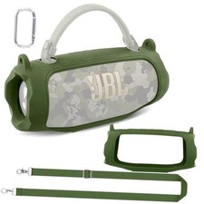 Silicone Case for JBL Charge 6 Portable Bluetooth Speaker,ArmyGreen Army Green