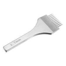 2.7mm 10 Prong Leather Hole Stitching Punch Tool for Hand Sewing, White