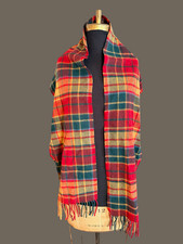 James Pringle Weavers 100 Wool Tartan Scarf / Wrap   Made in Scotland   Plaid