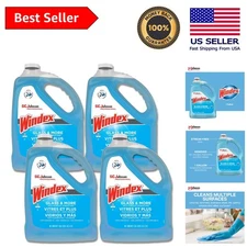Bulk Pack Windex Multi-Surface Cleaner 128 Oz - Unscented, Streak-Free Finish