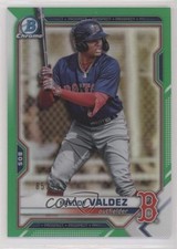 2021 Bowman Draft Chrome Green Refractor 85/99 Freddy Valdez #BDC-96 g1z