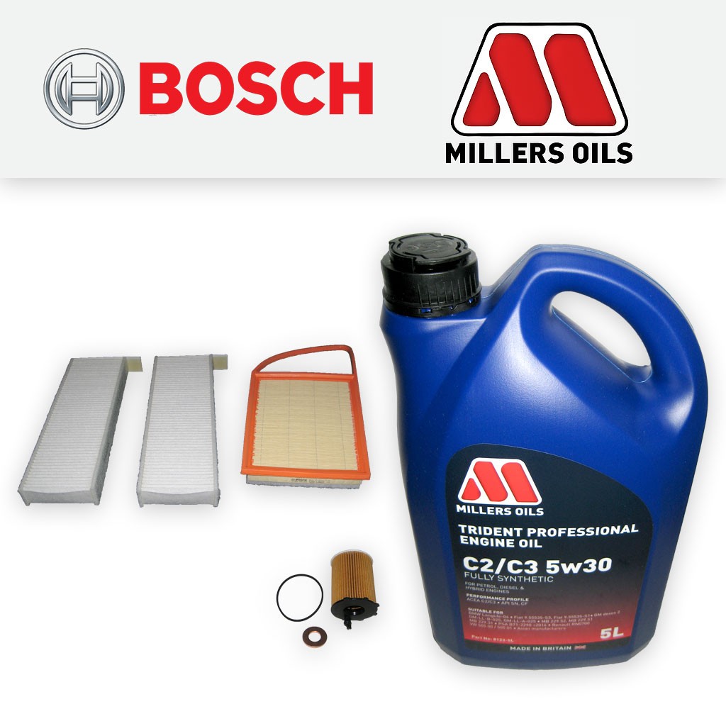 SERVICE KIT for PEUGEOT 3008 1.6 HDI DV6C OIL AIR CABIN FILTERS +OIL (2010-2016)