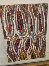 Vintage Oil on Board Abstract Expressionism Painting, 1960ish Full color