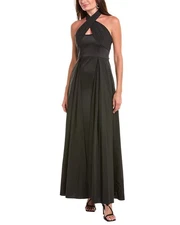 Aidan Mattox Crossover Halter Gown Women's
