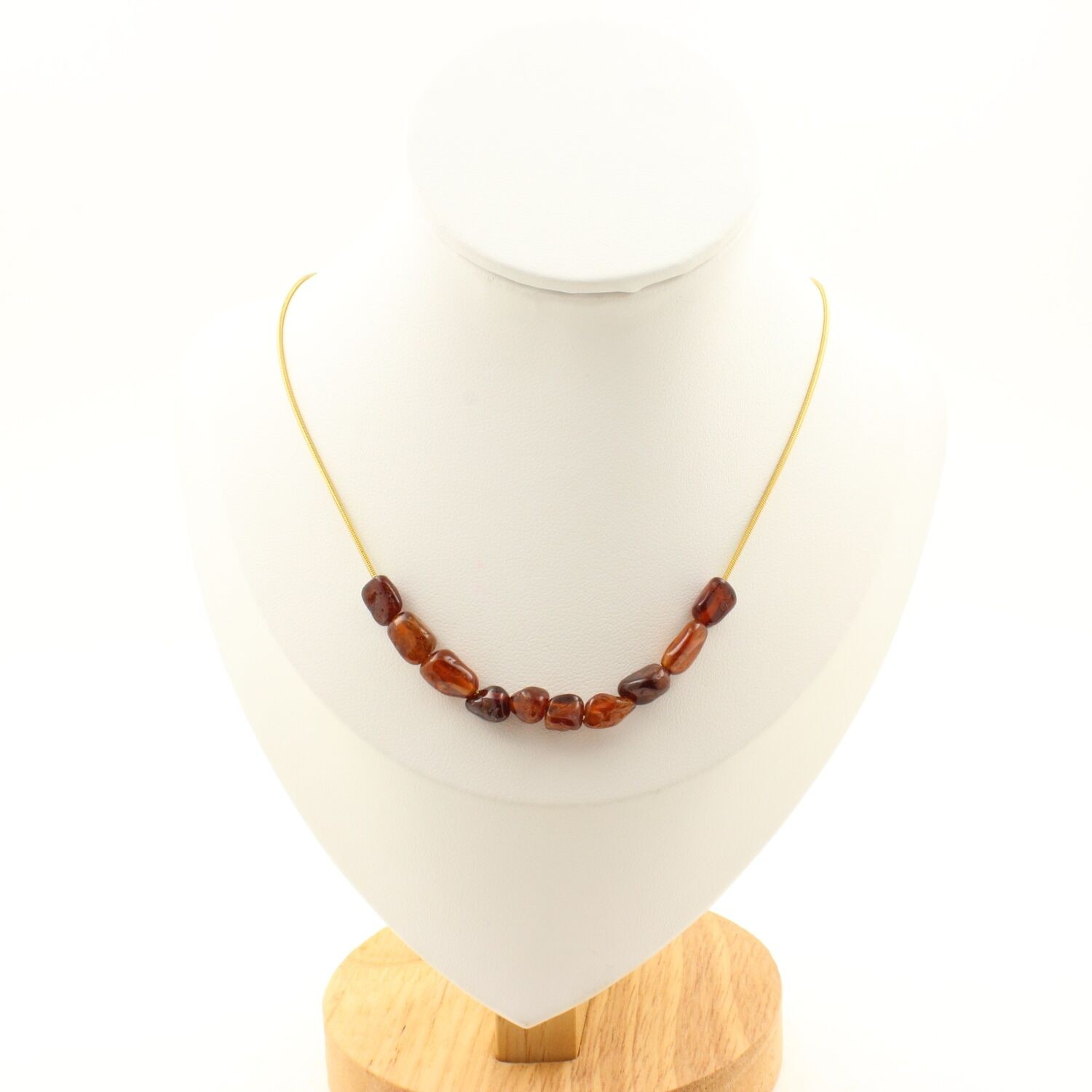 Collier Grenat Spessartite du Mozambique et perles de joaillerie de luxe