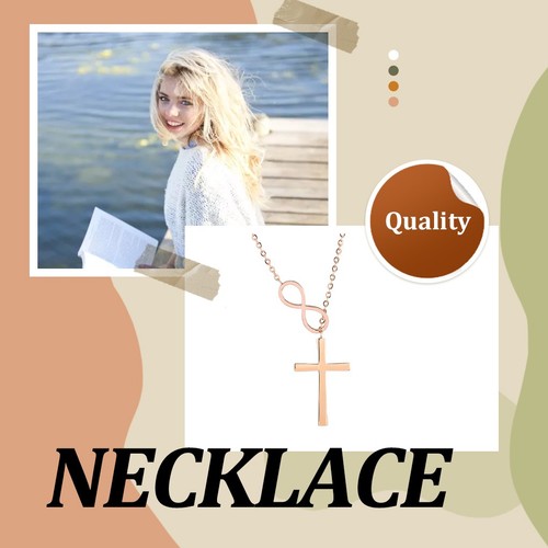 Crossed Necklace Party Banquet Simple Pendant Portable Jewelry Decor - Picture 4 of 9