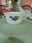 Old Original Vintage Pyrex Old Town Blue Onion Gravy Boat 77-B Milk Glass