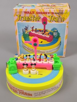 Vintage 1971 Marx Walt Disney Transfer Train COMPLETE & WORKING WITH BOX
