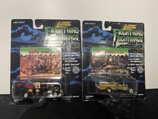 2 Johnny Lightning Frightning Lightning White Lightning Munsters Dragula  Koach