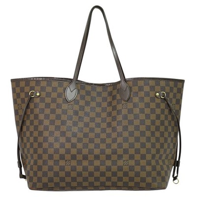 Louis Vuitton Neverfull GM N51106 Damier Ebene Canvas Schultertasche Tasche B...