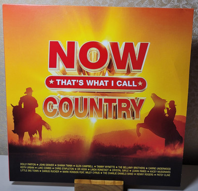 NOW THAT S WHAT I CALL COUNTRY  3LP ORANGE (OPEN)w/minor sleeve damage