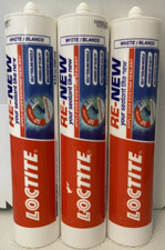 3 Tubes Loctite RE-NEW Sealant - White - 9.5-ounce Tubes - No Applicator Tip