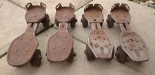 vintage ancien  lot ancien  patin a roulette métal