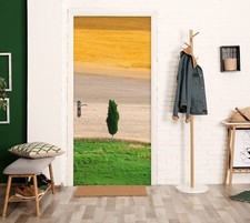 3D Rasen Baum C275 Türbild Wandbild Wandtattoo Türaufkleber Marco Carmassi Ann