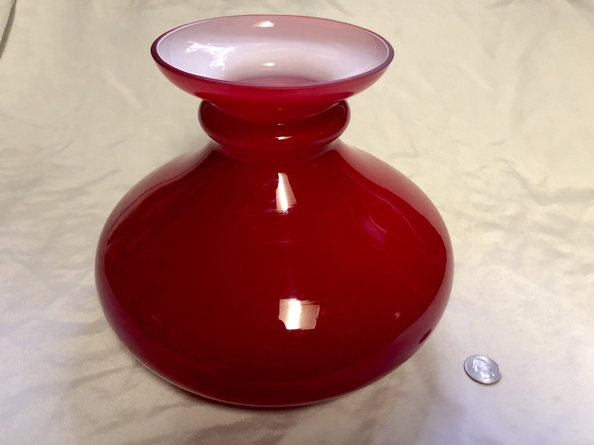 Brilliant Red Hurricane Lamp Globe 7” Base Opening | eBay