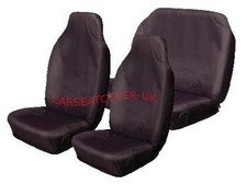 For Mitsubishi Shogun Pinin - H. Duty Black Waterproof Car Seat Covers  Full Set