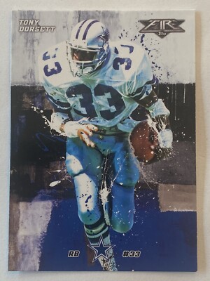 2015 Topps Fire Tony Dorsett #18 Dallas Cowboys