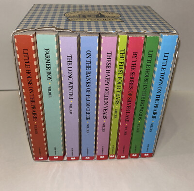 LITTLE HOUSE ON THE PRAIRIE BOX SET 9 BOOKS LAURA INGALLS WILDER