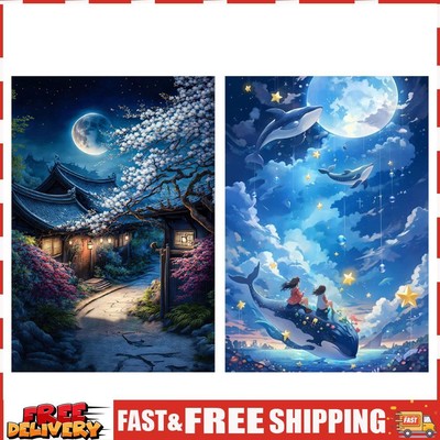 Full Embroidery Eco-cotton Thread 11CT Printed Scenery Cross Stitch Kit Artwork 