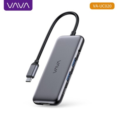 8-in-1 Adapter mit 4K 60Hz HDMI und 2 USB EINE 5Gbps,VAVA VA-UC020 USB-C ,1 Hub