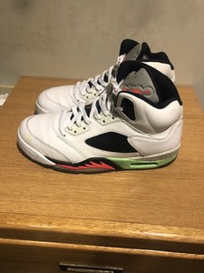 retro 5 poison green