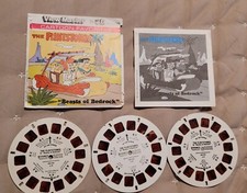 L6 The Flintstones Beasts of Bedrock Cartoon View-master 3 Reels Packet 1980