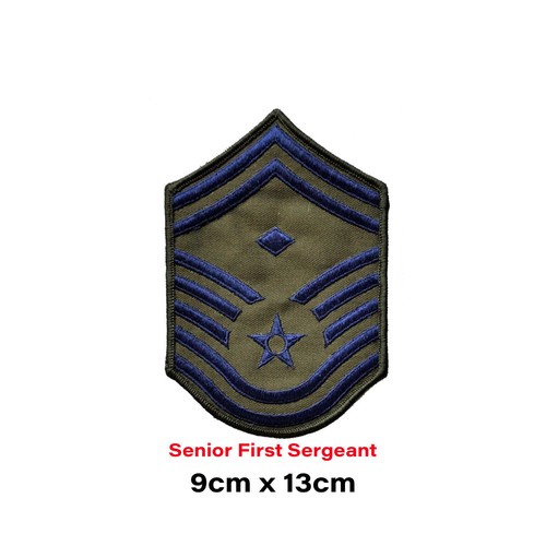 Army Patches Rank Slides Sew On Badges US Air Force Combat MOD Military Sergeant - Picture 14 of 37