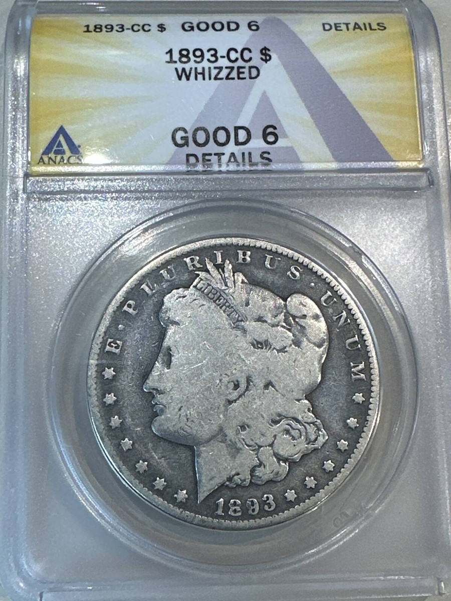 1993 cc Morgan Silver Dollar ANACS G-6 WHIZZED | eBay