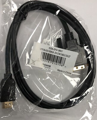 (1m) HDMI auf DVI-D Kabel (schwarz)