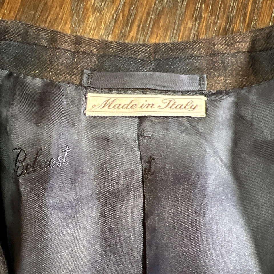 Abrigo Blazer Deportivo de Lana Belvest Hecho en Italia Talla 54 Gota 7R Excelente Estado Foto 3 de 4