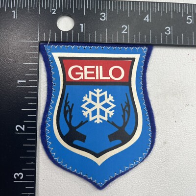 Snow Ski Resort Town GEILO Norway Patch 26NZ
