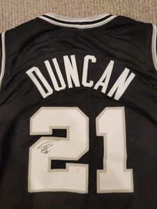signed tim duncan jersey
