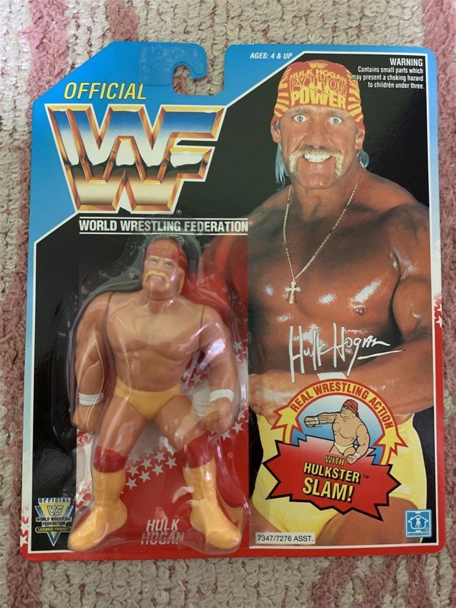 UNUSED] HASBRO WWF Hulk Hogan WWE Pro Wrestling Figure #8241