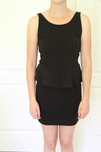 peplum fitted dress