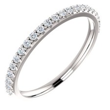 0.35 Carat Genuine G VS2 Diamond Eternity Ring in 14k Gold