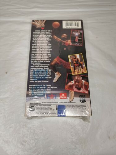 Michael Jordan: Air Time (VHS, 1993) NBA CBS Fox Video Nice Clean Sealed-ish - Foto 2 di 6