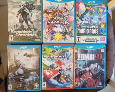 Wii U Game Bundle Xenoblade, New Super Mario Bros Ect Games