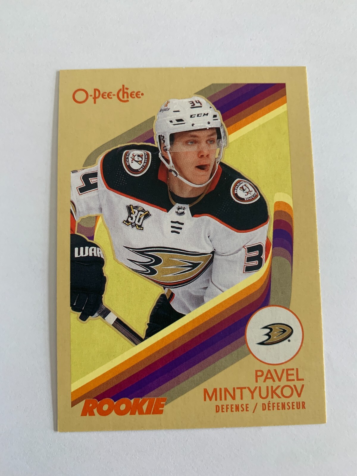 2023-24 O-Pee-Chee Retro #593 Pavel Mintyukov - Anaheim Ducks