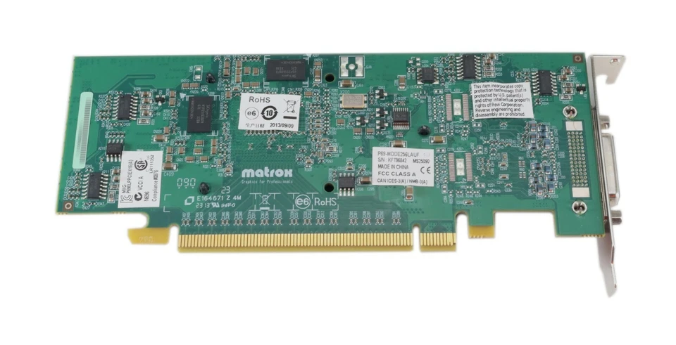 Matrox P690 256MB DDR2 SDRAM PCIe x16 LFH-60 Graphics Adapter P69-MDDE256LAUF - Image 3 of 3