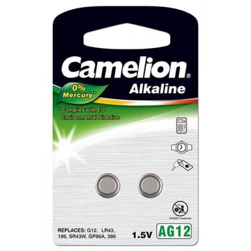 Camelion button cell LR43 2-unit blister 1,5V  Alkaline