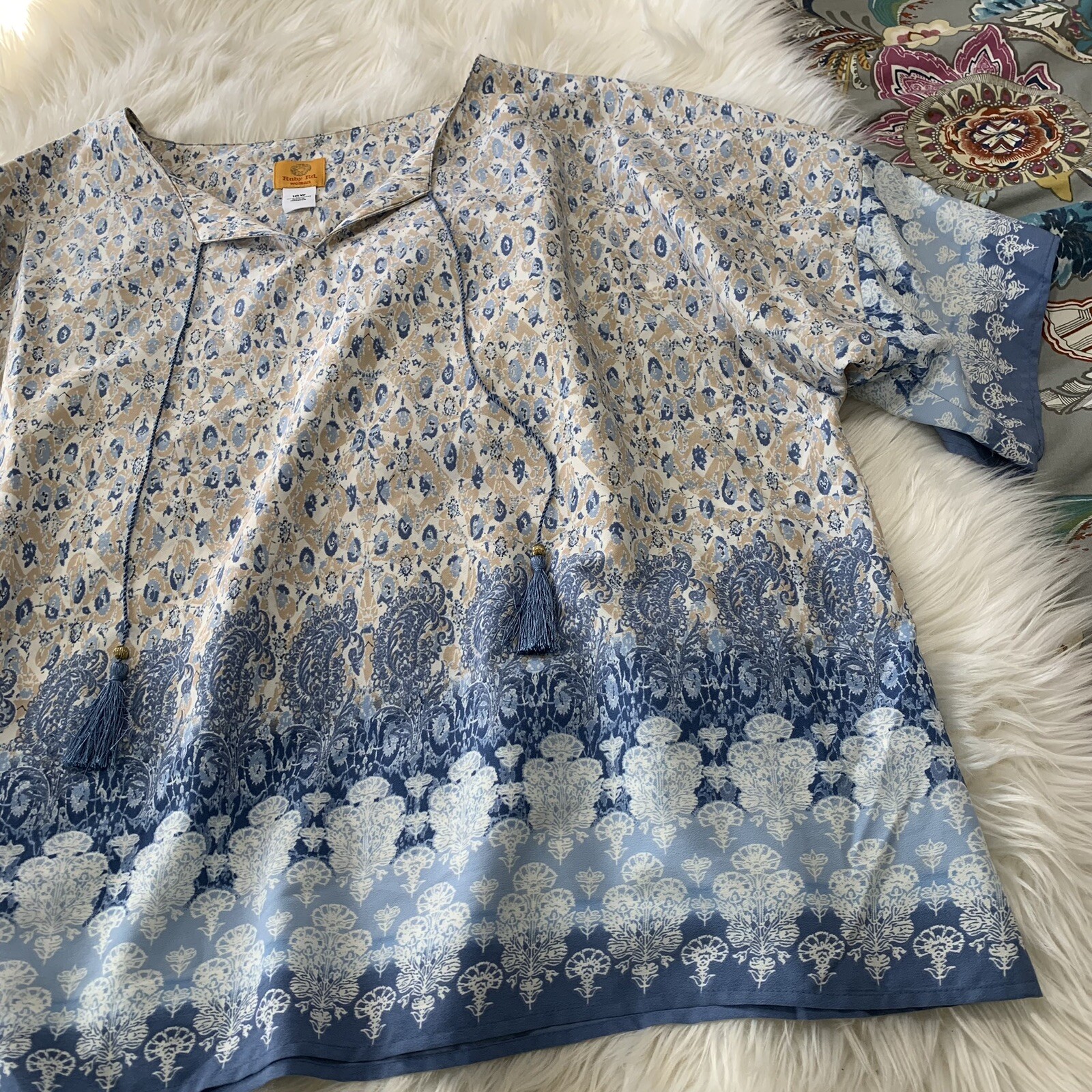 Ruby Rd. Women's Plus Size 16W Boho Short Sleeve … - image 3