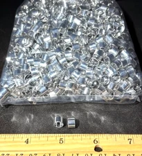 ⭐LOT OF 1000!⭐ TUBE SLEEVES 7MM JEWELRY MAKING BEADS OR WIRE CRIMP (BULK DEAL!)