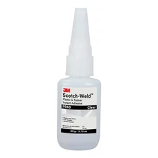 3M Scotch-Weld Plastic & Rubber Instant Adhesive PR40, Clear, 20 G (Case of 10)