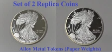 Replica Coins: 2022 One Dollar US American Proof Silver Eagle 1 oz Alloy Token
