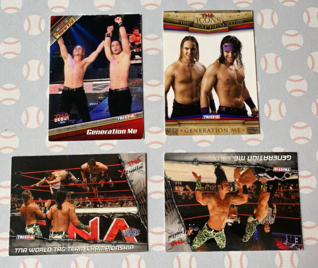 2010 Tristar TNA AEW Nick Matt Jackson Young Bucks Gen Me 4 Card Rookie Lot READ