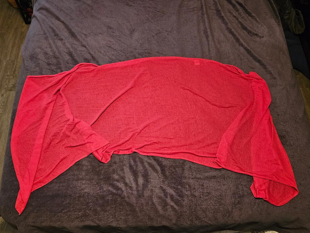 Solid Magenta Rectangular Scarf Thin 80" x 27" - image 1