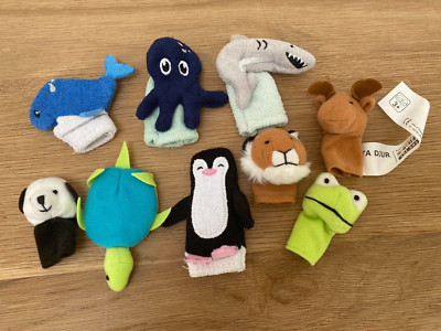 Auswahl Konvolut 9 Fingerpuppen 